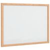 vidaXL Tablica magnetyczna z ramą z litego drewna sosnowego 40x30 cm