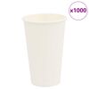 vidaXL Papierowe kubki, 1000 szt., 16oz, 400ml, biały