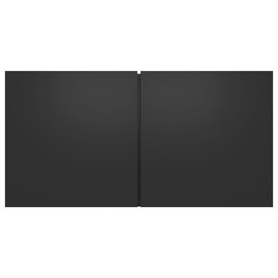 vidaXL Szafka wisząca pod TV, czarna, 60x30x30 cm