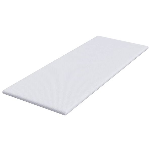 vidaXL Nakładka na materac Biały 70 x 200 cm Tkanina jacquard