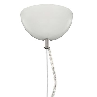 vidaXL Lampa wisząca, biało-srebrna, Ø 50 cm, E27