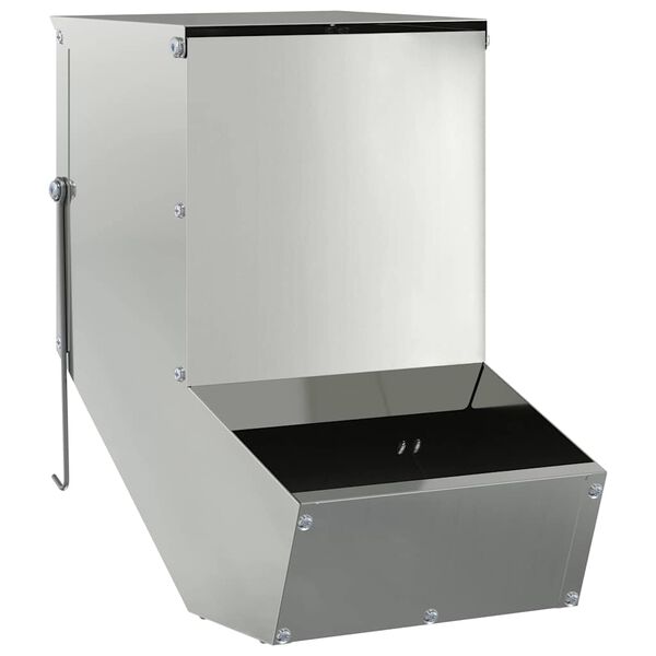 vidaXL Karma dla Kr&oacute;lik&oacute;w Srebrny 17,5 x 26 x 28,5 cm