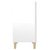 vidaXL Szafka, biała, połysk, 57x35x70 cm, materiał drewnopochodny