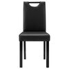 vidaXL Krzesła stołowe, 2 szt., czarne, obite sztuczną sk&oacute;rą