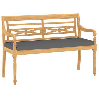 vidaXL 4-cz. zestaw wypoczynkowy z poduszkami, lite drewno tekowe