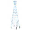 vidaXL Choinka z kołkiem gruntowym, 108 niebieskich LED, 180 cm