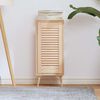 vidaXL Drzwi szafkowe z żaluzją 61,5x29,5 cm lite drewno sosnowe