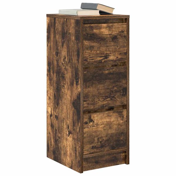 vidaXL Komoda Dąb wędzony 29,5x34x76 cm Drewno klejone