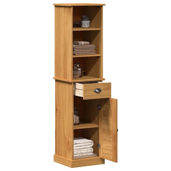 vidaXL Zestaw mebli łazienkowych VIGO 2 pcs Brązowy i brązowy miód