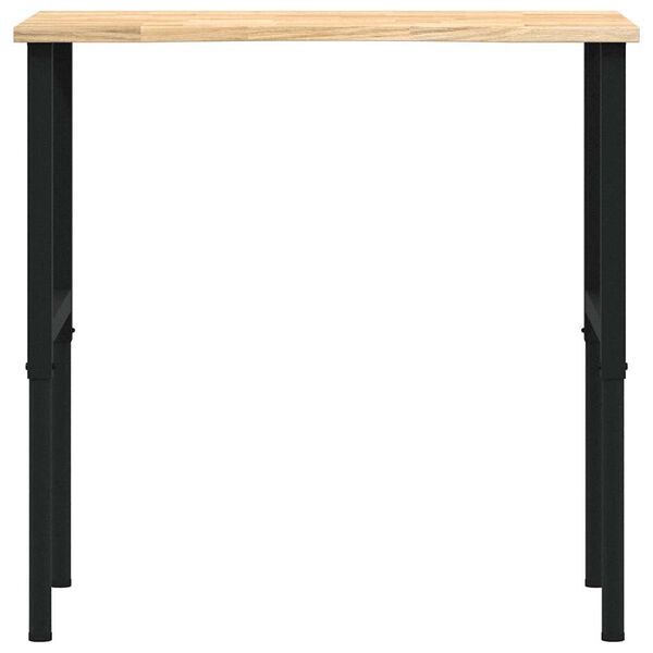 vidaXL Stolik roboczy, 100x60x(71,5-98) cm, drewno dębowe