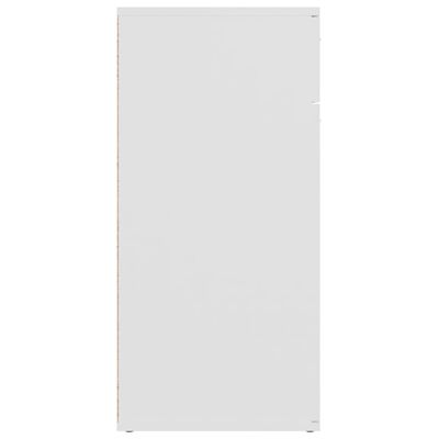 vidaXL Szafka, biała, 80x36x75 cm, materiał drewnopochodny