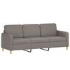 vidaXL 3-osobowa sofa z poduszkami, kolor taupe, 180 cm, tkanina