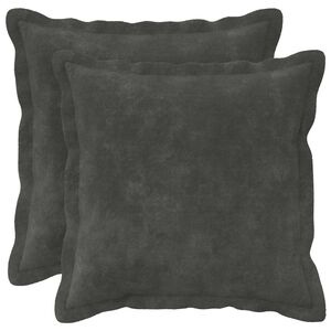 vidaXL Poszewka na poduszkę 2 pcs HOUTEN antracytowy 30 x 30 cm