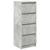 vidaXL Komoda Betonowa Szara 37,5x35x99 cm Drewno klejone