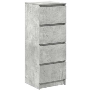 vidaXL Komoda Betonowa Szara 37,5x35x99 cm Drewno klejone