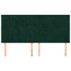 vidaXL Zagł&oacute;wek ciemnozielony 180x5x118/128 cm aksamit