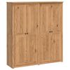 vidaXL Garderoba PANAMA Mi&oacute;d 169 x 50 x 185 cm Lite drewno sosnowe