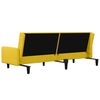 vidaXL 2-osobowa kanapa, ż&oacute;łta, tapicerowana aksamitem