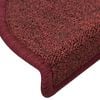 vidaXL Maty na schody 15 szt. 56x17x3 cm Bordeaux Półokrągłe
