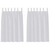 vidaXL Firany Voile 2 szt. Jasnoszary 140 x 140 cm Poliester