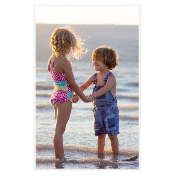 vidaXL Ramki na zdjęcia, 3 szt., stojące, białe, 13x18 cm, MDF