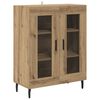 vidaXL Highboard 2 pcs Dąb rzemieślniczy Materiał drewnopochodny