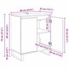 vidaXL Bufet Stare drewno 60 x 35 x 70 cm Materiał drewnopochodny