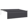 vidaXL Markiza wysuwana Antracyt 450 &times; 300 cm Poliester i aluminium