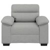 vidaXL Sofa Fotel Cloud Grey 100x81x84 cm Tkanina