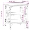 vidaXL Stoliki boczne, 2 szt., brązowy dąb, 40x42x50 cm