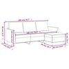 vidaXL 3-osobowa sofa z podn&oacute;żkiem, brązowa, 180 cm, sztuczna sk&oacute;ra