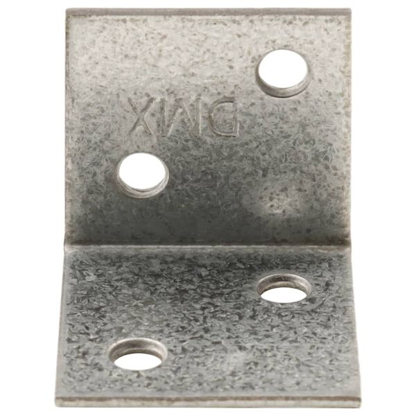 vidaXL Kątowniki, 150 szt., 2 mm, 30x25x30 mm, stal ocynkowana