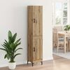 vidaXL Highboard Dąb rzemieślniczy 69,5 x 34 x 180 cm