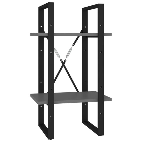 vidaXL 5-poziomowy regał na książki, szary, 40x30x175 cm