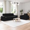 vidaXL Sofa 2 pcs Czarny
