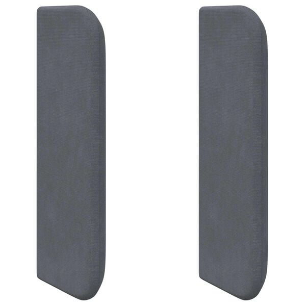 vidaXL Ucho Głowy Szary 40,5 x 40,5 x 4 cm Aksamit