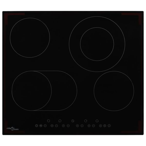 vidaXL Płyta ceramiczna z 4 palnikami, dotykowa, 6600 W