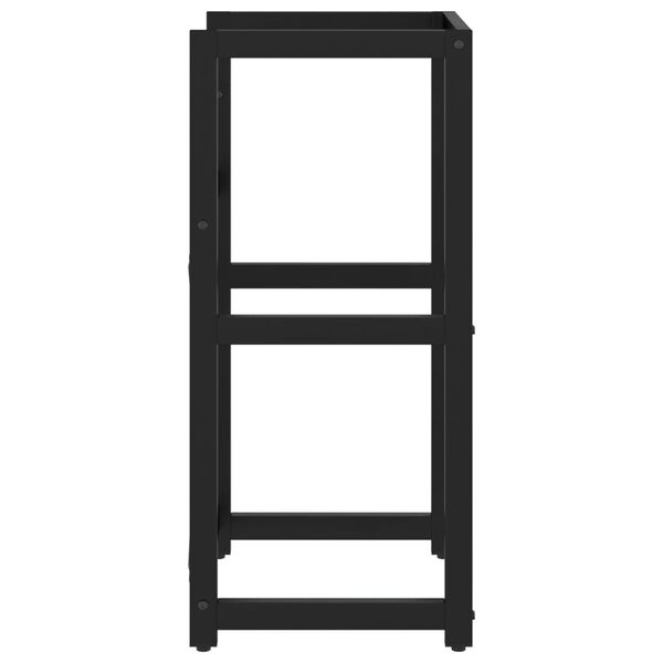 vidaXL Stelaż pod umywalkę, czarny, 40x38x83 cm, żelazny