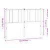 vidaXL Metalowe wezgłowie, czarne, 135 cm