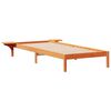vidaXL Ł&oacute;żko z bocznymi stolikami Woskowy Brąz 100 x 210 cm