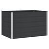 vidaXL Podniesiona rabata ogrodowa Czarny 150 x 100 x 91 cm alu.