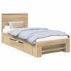 vidaXL Ramka ł&oacute;żka Dąb Sonoma 90 x 200 cm Drewno inżynieryjne