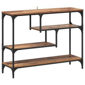 vidaXL Konsola Stare drewno 100 x 30 x 75 cm Drewno inżynieryjne