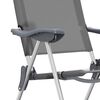 vidaXL Składane krzesła turystyczne, 2 szt., szare, aluminiowe