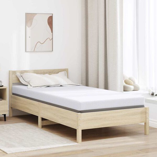 vidaXL Nakładka na materac Biały 90 x 200 cm Tkanina jacquard