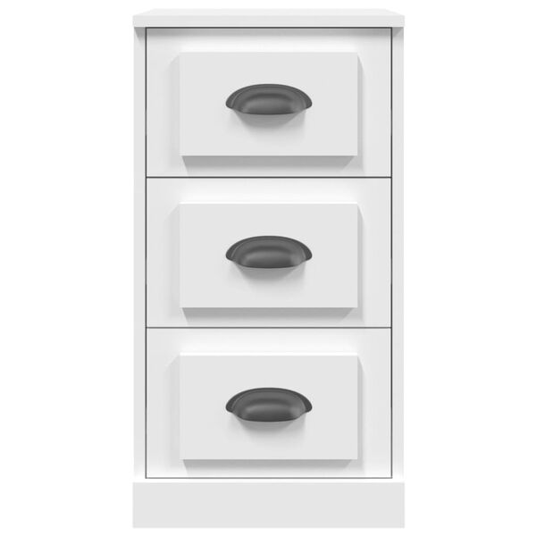 vidaXL Szafka, biała, 36x35,5x67,5 cm, materiał drewnopochodny