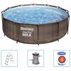 Bestway Basen ogrodowy Steel Pro MAX Deluxe Series, okrągły 366x100 cm