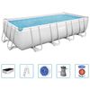 Bestway Basen Power Steel z zestawem, prostokątny, 488x244x122 cm