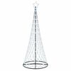vidaXL Choinka świąteczna LED Chłodna biel 250 cm Metal