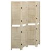 vidaXL Parawan 4-panelowy, 140x165 cm, lite drewno paulownia